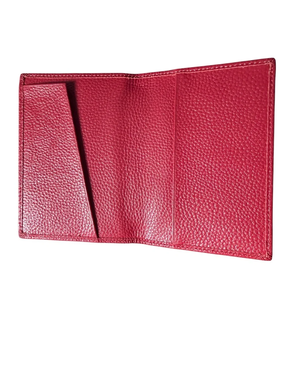 Gab& Kate Pebbled Leather Passport Travel Wallet Pink